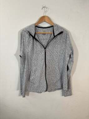 Tek Gear Essential Gear Women's Full-Zip Heathered Grey Hoodie Size XL